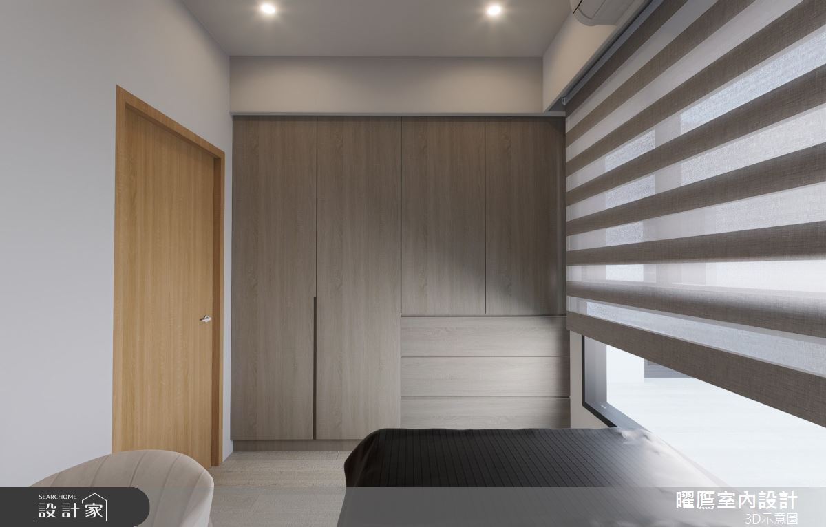 21坪預售屋＿現代北歐風臥室案例圖片＿曜鷹室內空間設計＿曜鷹_10大觀雲匯-陳公館之11