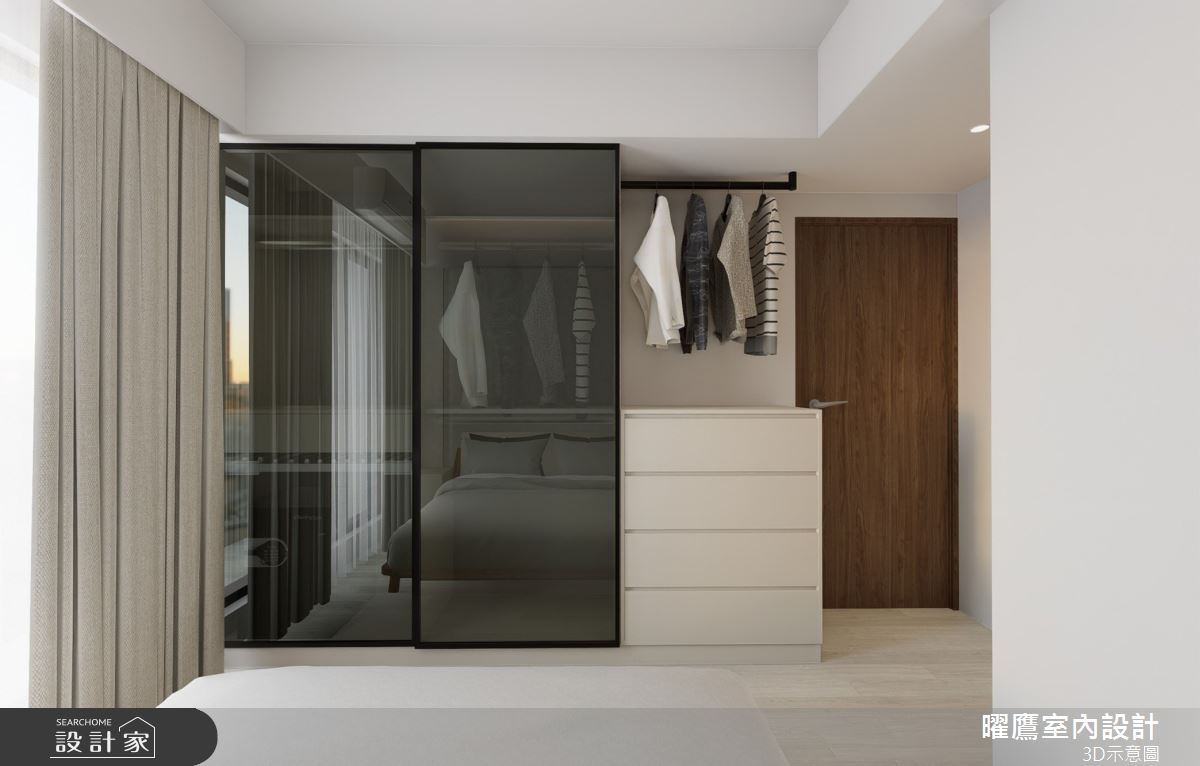 21坪預售屋＿現代北歐風臥室案例圖片＿曜鷹室內空間設計＿曜鷹_10大觀雲匯-陳公館之13