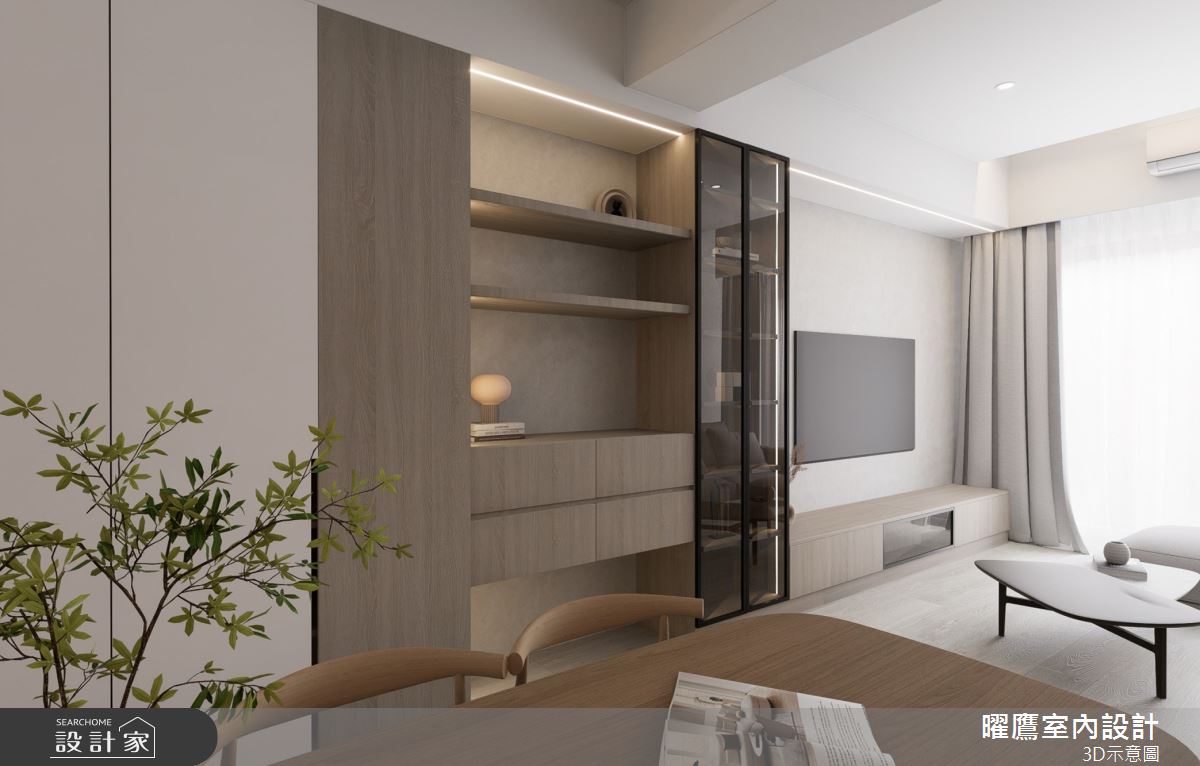 21坪預售屋＿北歐風客廳餐廳案例圖片＿曜鷹室內空間設計＿曜鷹_11大觀雲匯-鄭公館之4
