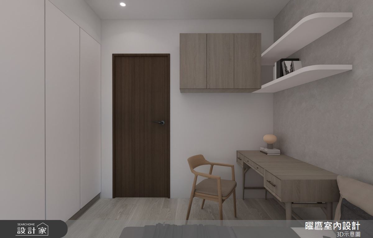 21坪預售屋＿北歐風臥室案例圖片＿曜鷹室內空間設計＿曜鷹_11大觀雲匯-鄭公館之10