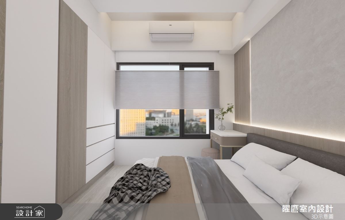21坪預售屋＿北歐風臥室案例圖片＿曜鷹室內空間設計＿曜鷹_11大觀雲匯-鄭公館之12