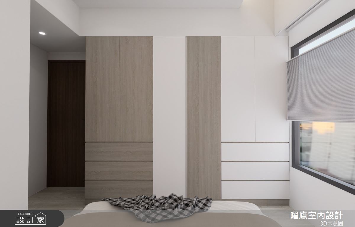 21坪預售屋＿北歐風臥室案例圖片＿曜鷹室內空間設計＿曜鷹_11大觀雲匯-鄭公館之13