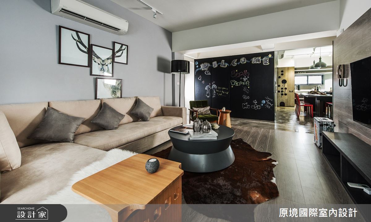 40坪老屋(16~30年)＿美式風客廳案例圖片＿原境國際室內設計＿原境_紐約生活之3