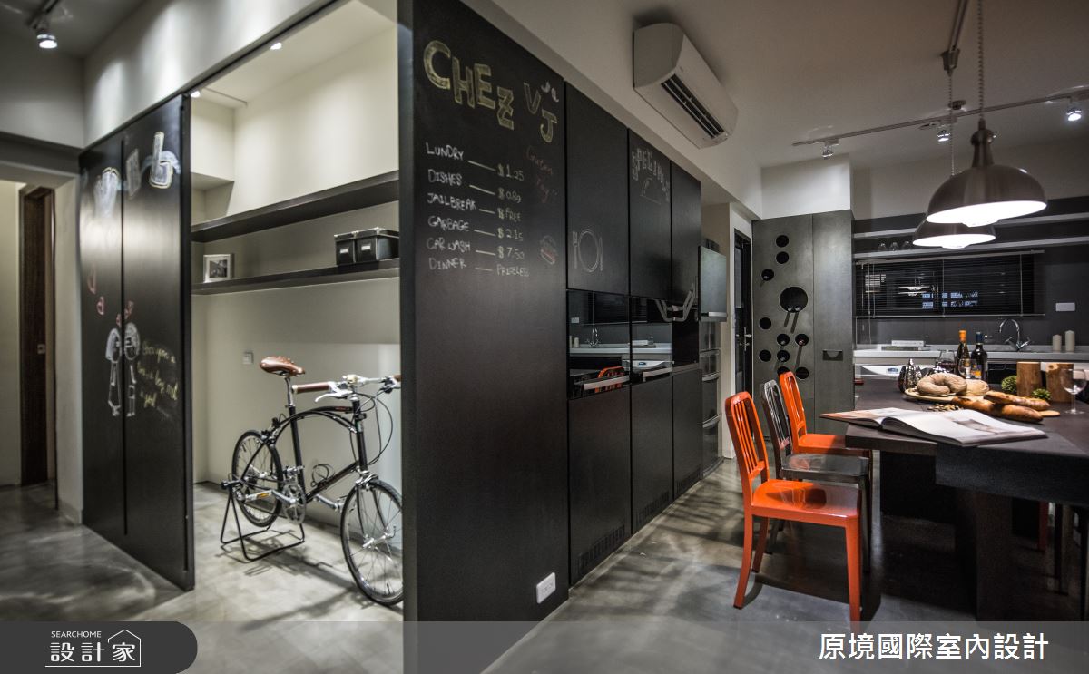 40坪老屋(16~30年)＿美式風餐廳廚房案例圖片＿原境國際室內設計＿原境_紐約生活之7