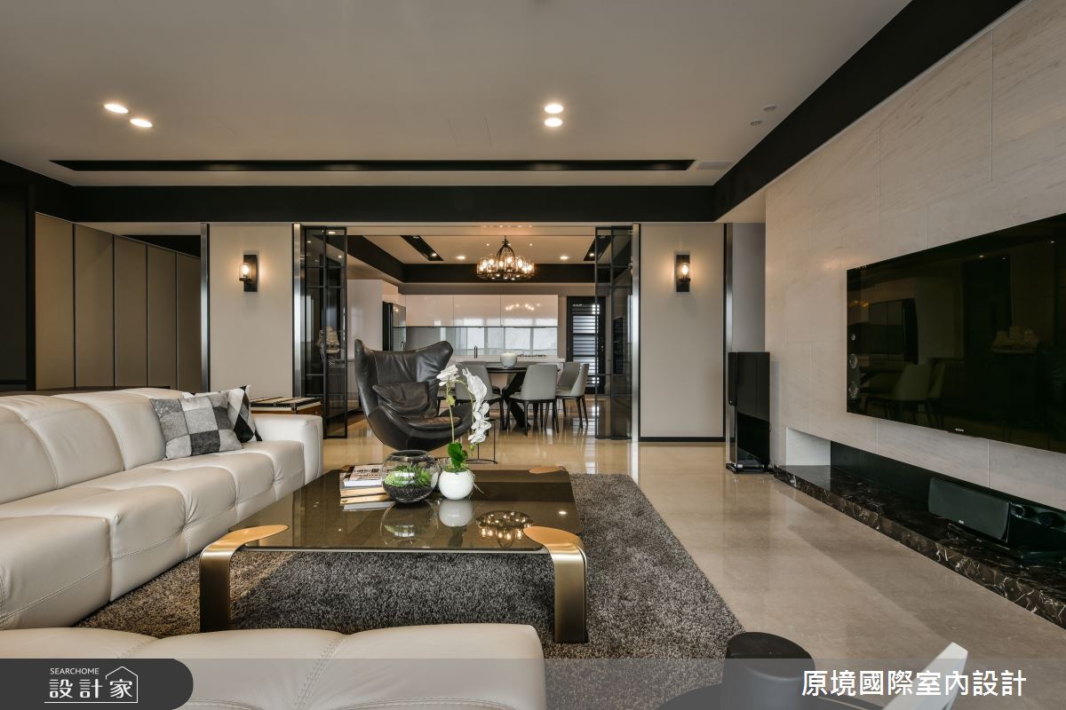 60坪新成屋(5年以下)＿美式風客廳案例圖片＿原境國際室內設計＿原境_悠然之4