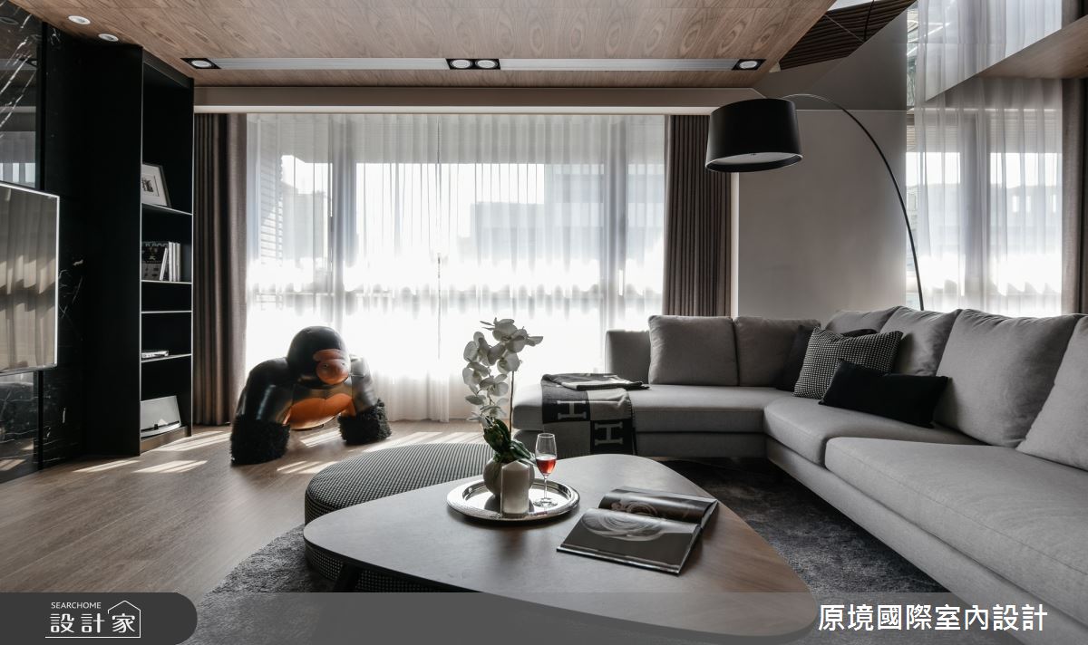 37坪新成屋(5年以下)＿現代風客廳案例圖片＿原境國際室內設計＿原境_人文之境之2