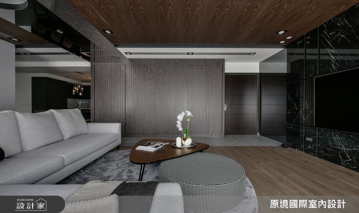37坪新成屋(5年以下)＿現代風玄關客廳案例圖片＿原境國際室內設計＿原境_人文之境之3