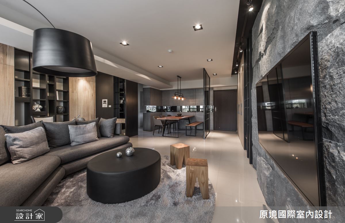 36坪中古屋(5~15年)＿現代風玄關客廳餐廳案例圖片＿原境國際室內設計＿原境_樸韻之8