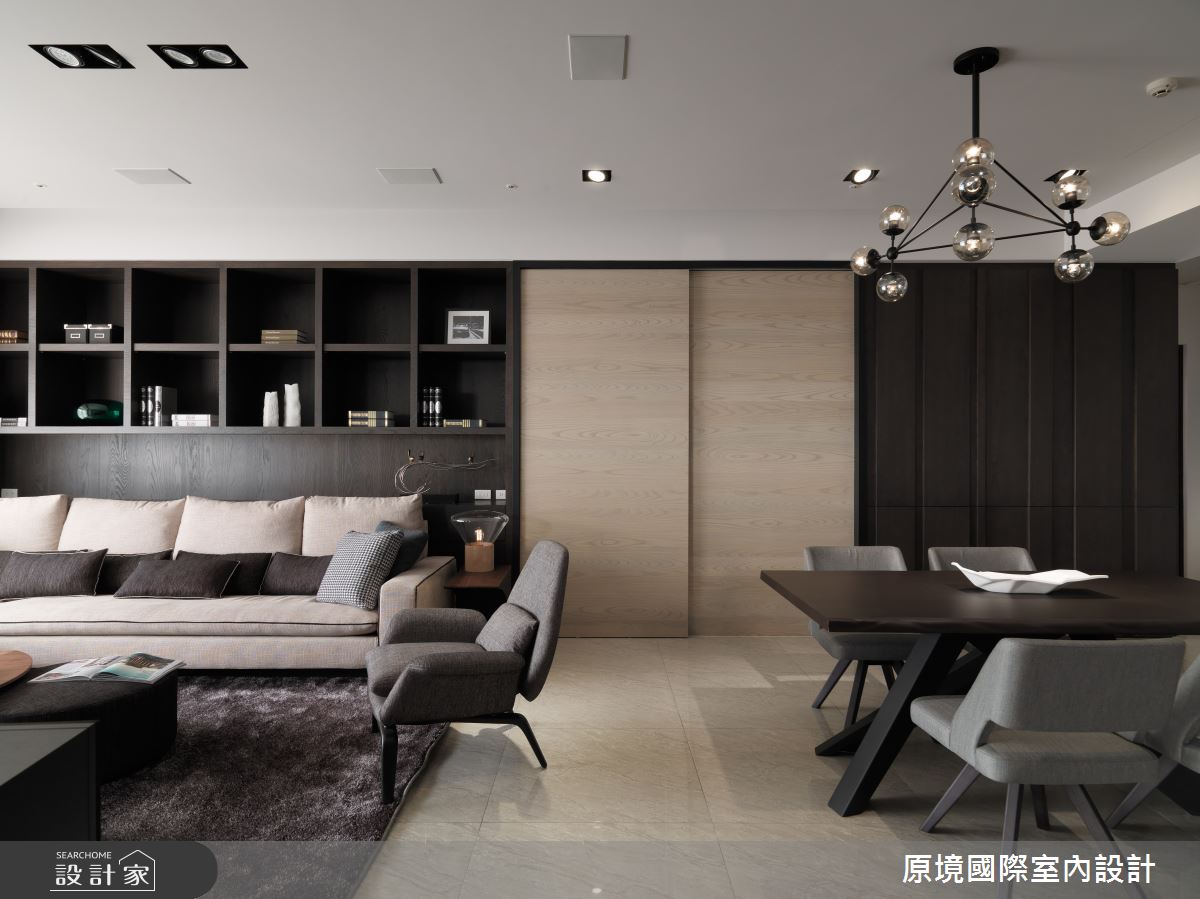 35坪新成屋(5年以下)＿現代風客廳餐廳案例圖片＿原境國際室內設計＿原境_謐居之3