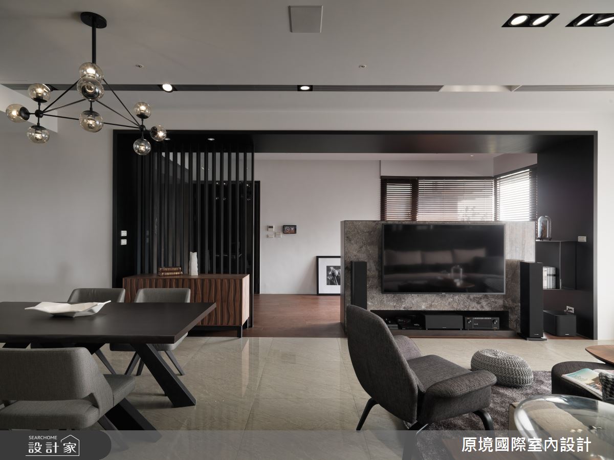 35坪新成屋(5年以下)＿現代風客廳餐廳多功能室案例圖片＿原境國際室內設計＿原境_謐居之10