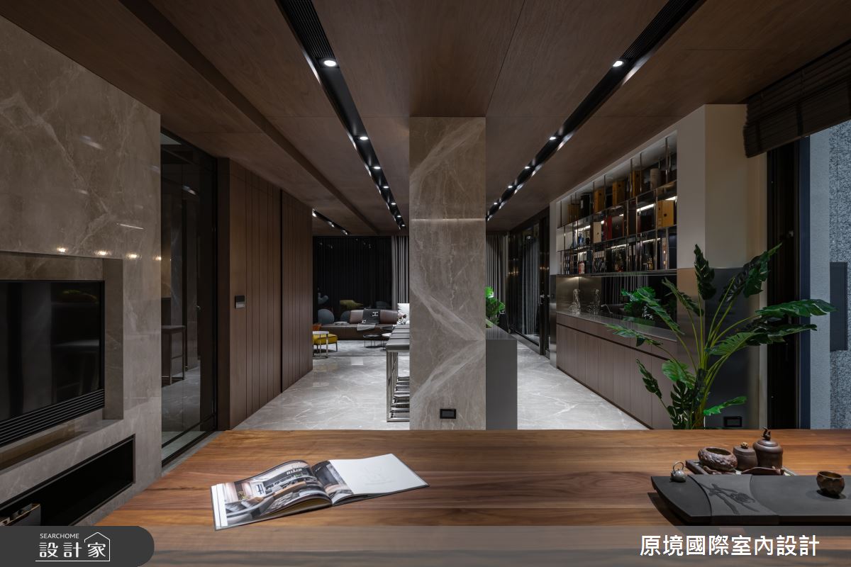 222坪＿現代風吧檯書房中島案例圖片＿原境國際室內設計＿原境_漫步光影之6