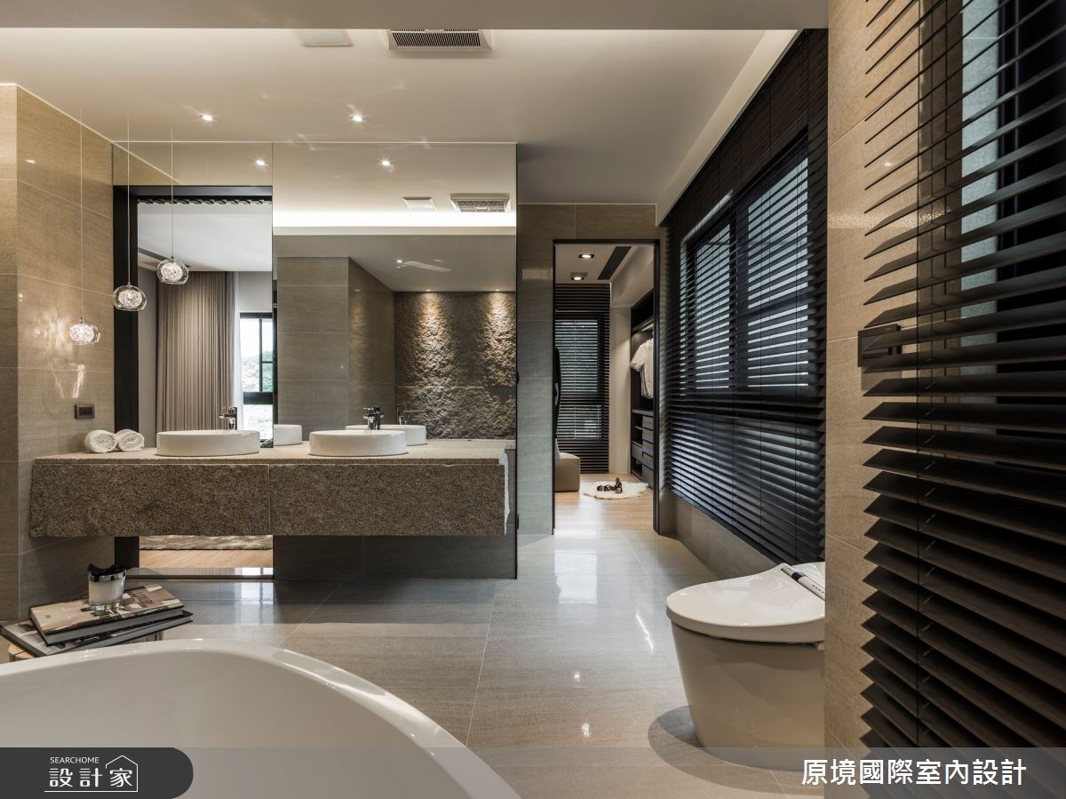 50坪新成屋(5年以下)＿現代風浴室案例圖片＿原境國際室內設計＿原境_與自然共舞之24