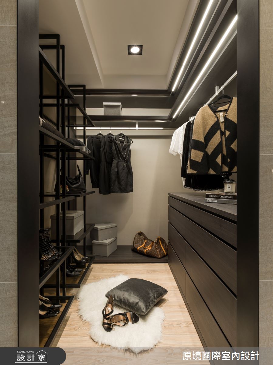 50坪新成屋(5年以下)＿現代風更衣間案例圖片＿原境國際室內設計＿原境_與自然共舞之34