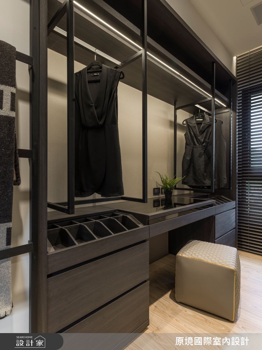 50坪新成屋(5年以下)＿現代風更衣間案例圖片＿原境國際室內設計＿原境_與自然共舞之28