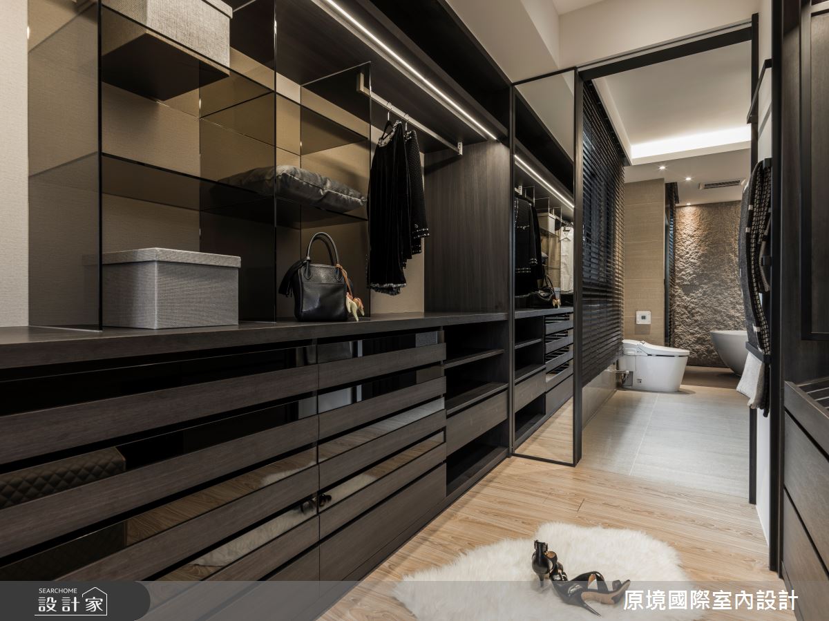 50坪新成屋(5年以下)＿現代風更衣間案例圖片＿原境國際室內設計＿原境_與自然共舞之26