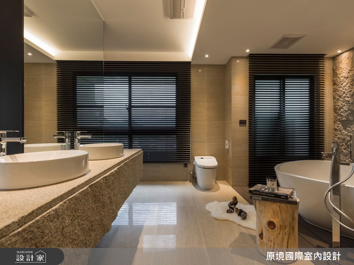 50坪新成屋(5年以下)＿現代風浴室案例圖片＿原境國際室內設計＿原境_與自然共舞之33