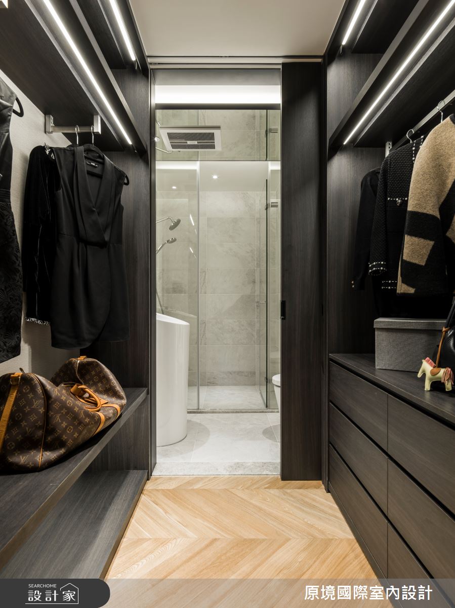 50坪新成屋(5年以下)＿現代風更衣間浴室案例圖片＿原境國際室內設計＿原境_與自然共舞之35