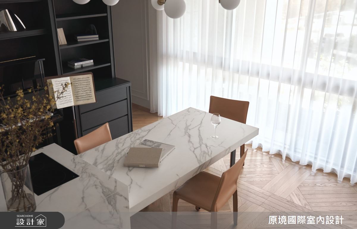 30坪毛胚屋＿美式風餐廳中島案例圖片＿原境國際室內設計＿原境_詩的生活之11