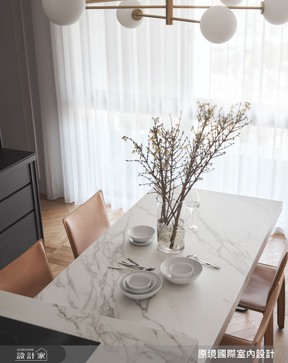 30坪毛胚屋＿美式風餐廳中島案例圖片＿原境國際室內設計＿原境_詩的生活之12