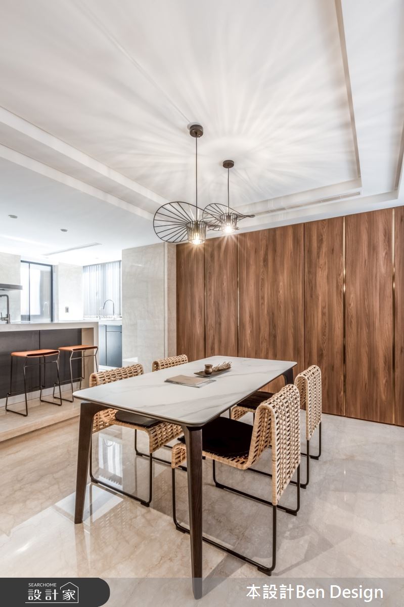 43坪中古屋(5~15年)＿輕奢現代風餐廳案例圖片＿本設計＿本設計_01之7