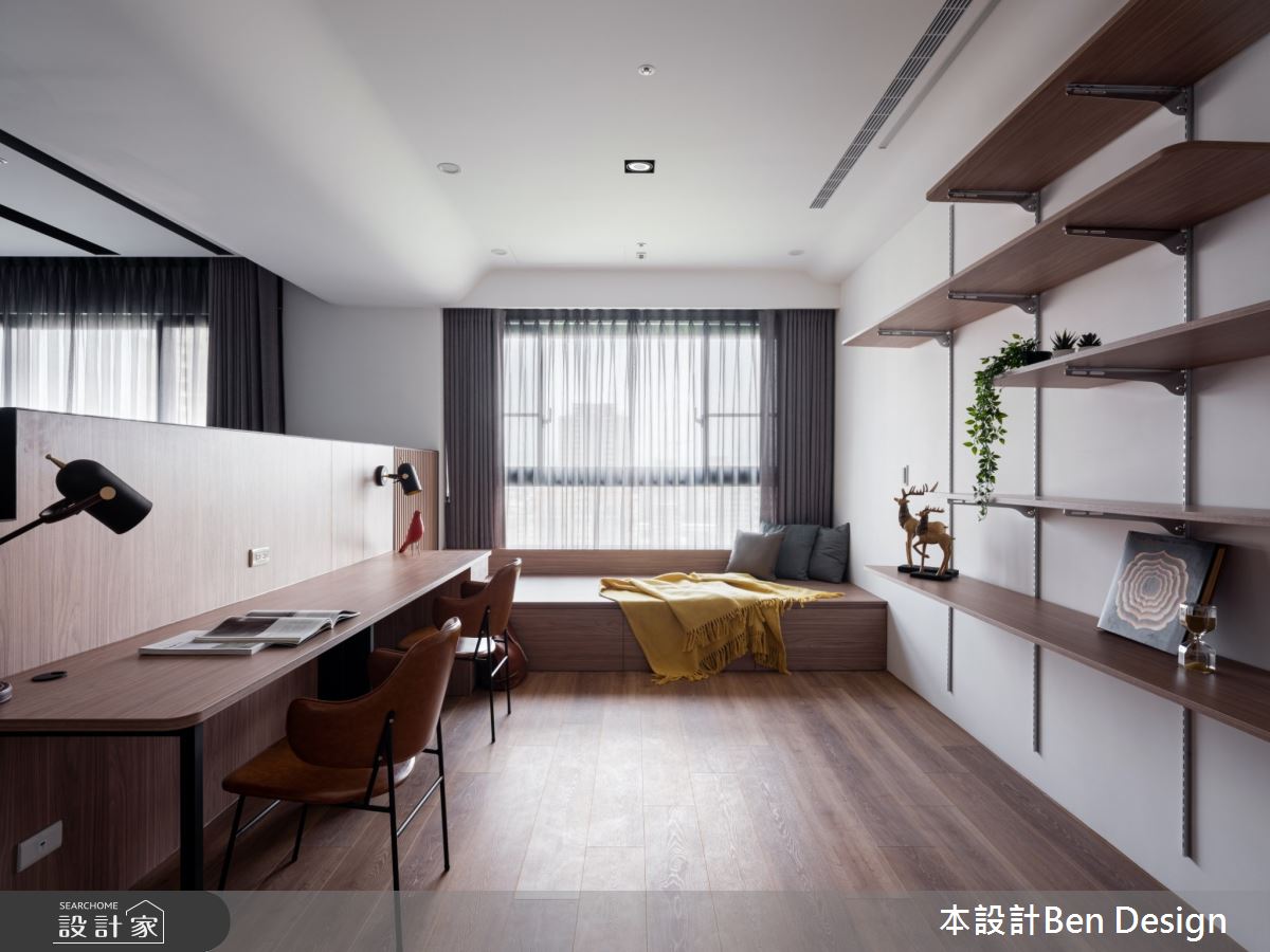 新古屋(10年以下)＿現代風書房臥榻案例圖片＿本設計＿本設計_02之3770