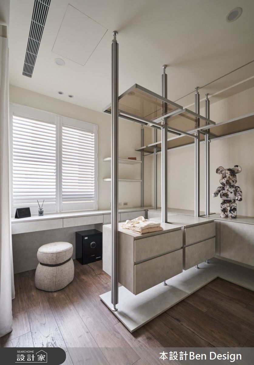 37坪中古屋(5~15年)＿侘寂風更衣間案例圖片＿本設計＿本設計_03之22