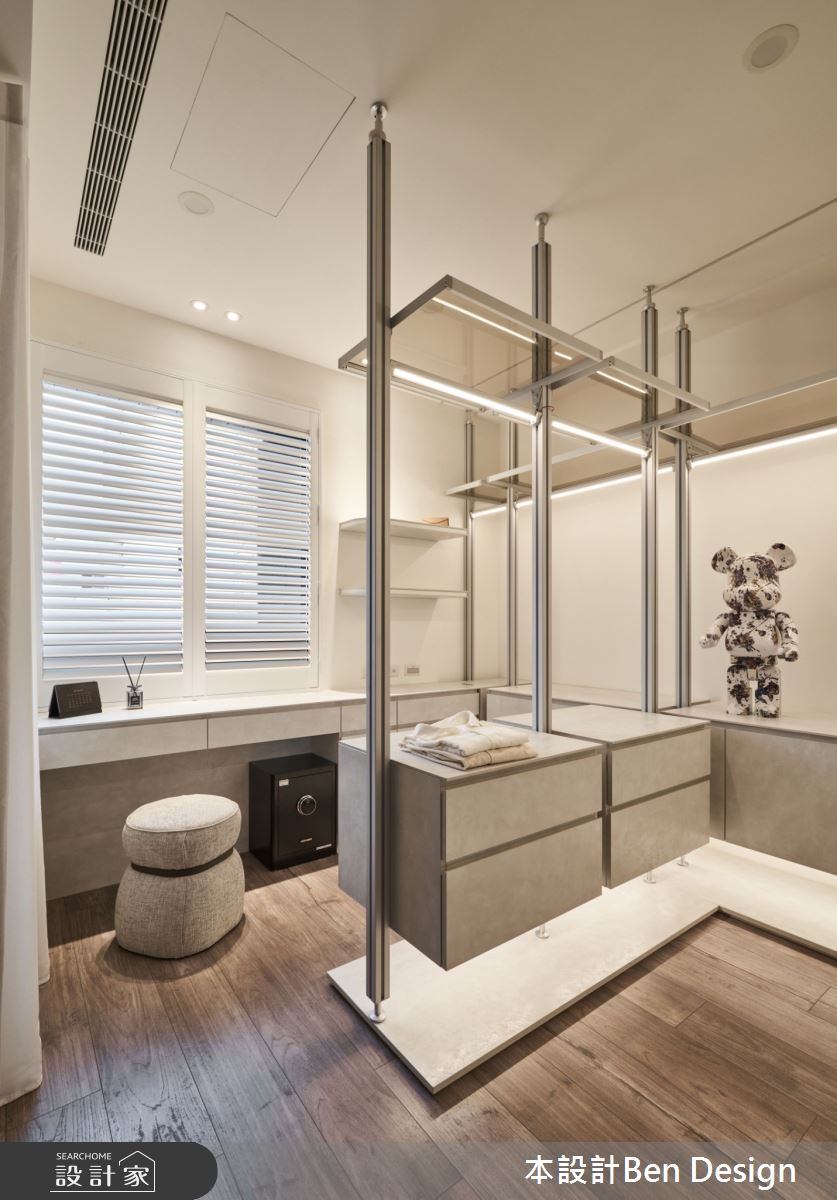 37坪中古屋(5~15年)＿侘寂風更衣間案例圖片＿本設計＿本設計_03之19