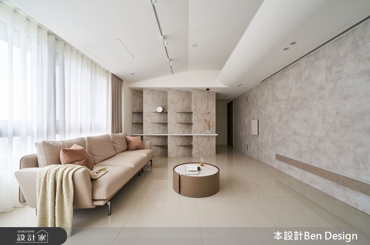 37坪中古屋(5~15年)＿侘寂風客廳案例圖片＿本設計＿本設計_03之5