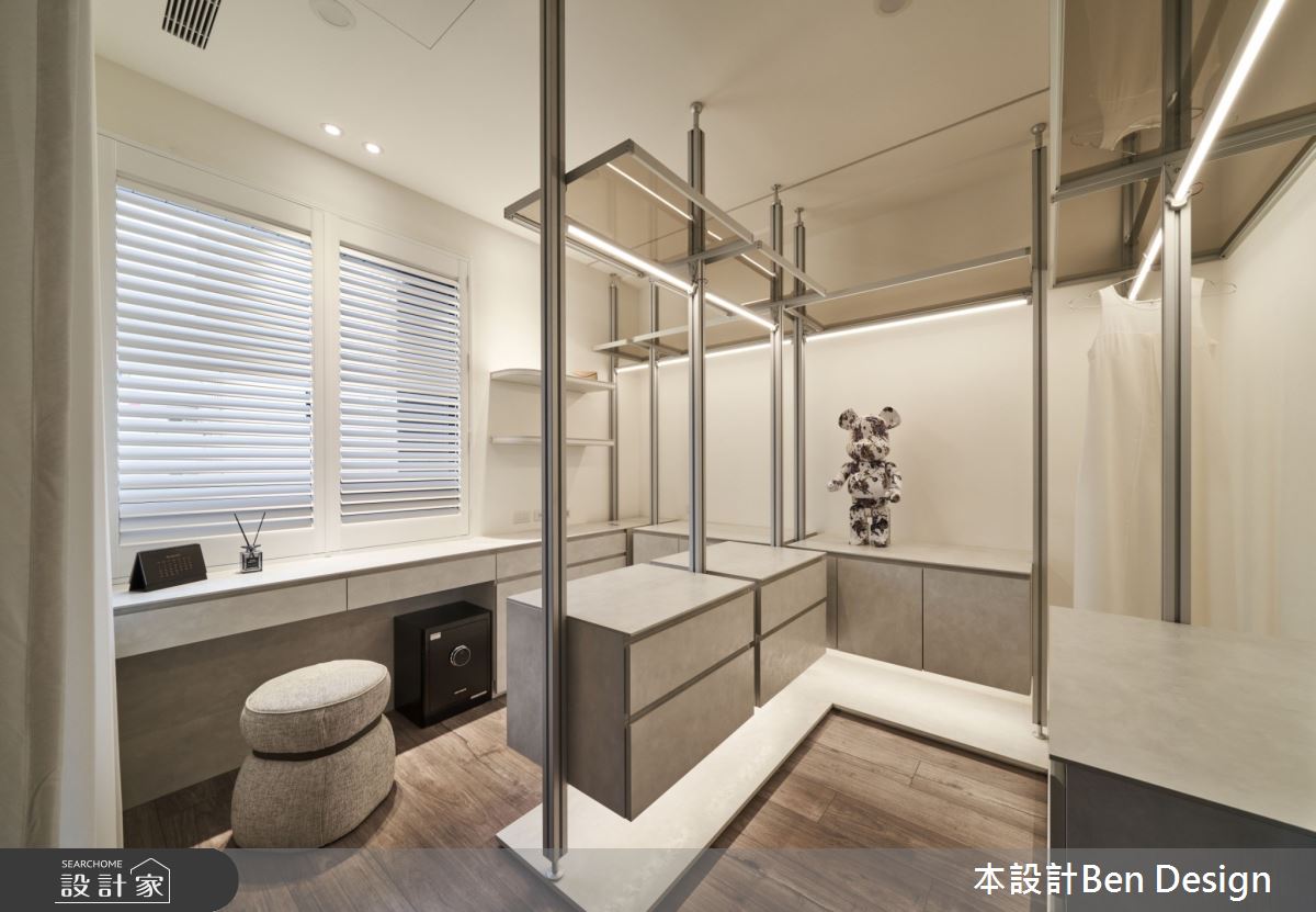 37坪中古屋(5~15年)＿侘寂風更衣間案例圖片＿本設計＿本設計_03之18