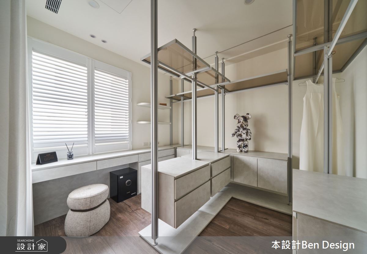 37坪中古屋(5~15年)＿侘寂風更衣間案例圖片＿本設計＿本設計_03之23