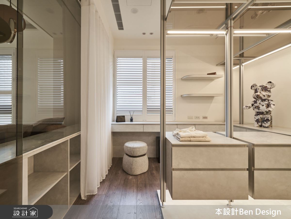 37坪中古屋(5~15年)＿侘寂風更衣間案例圖片＿本設計＿本設計_03之20