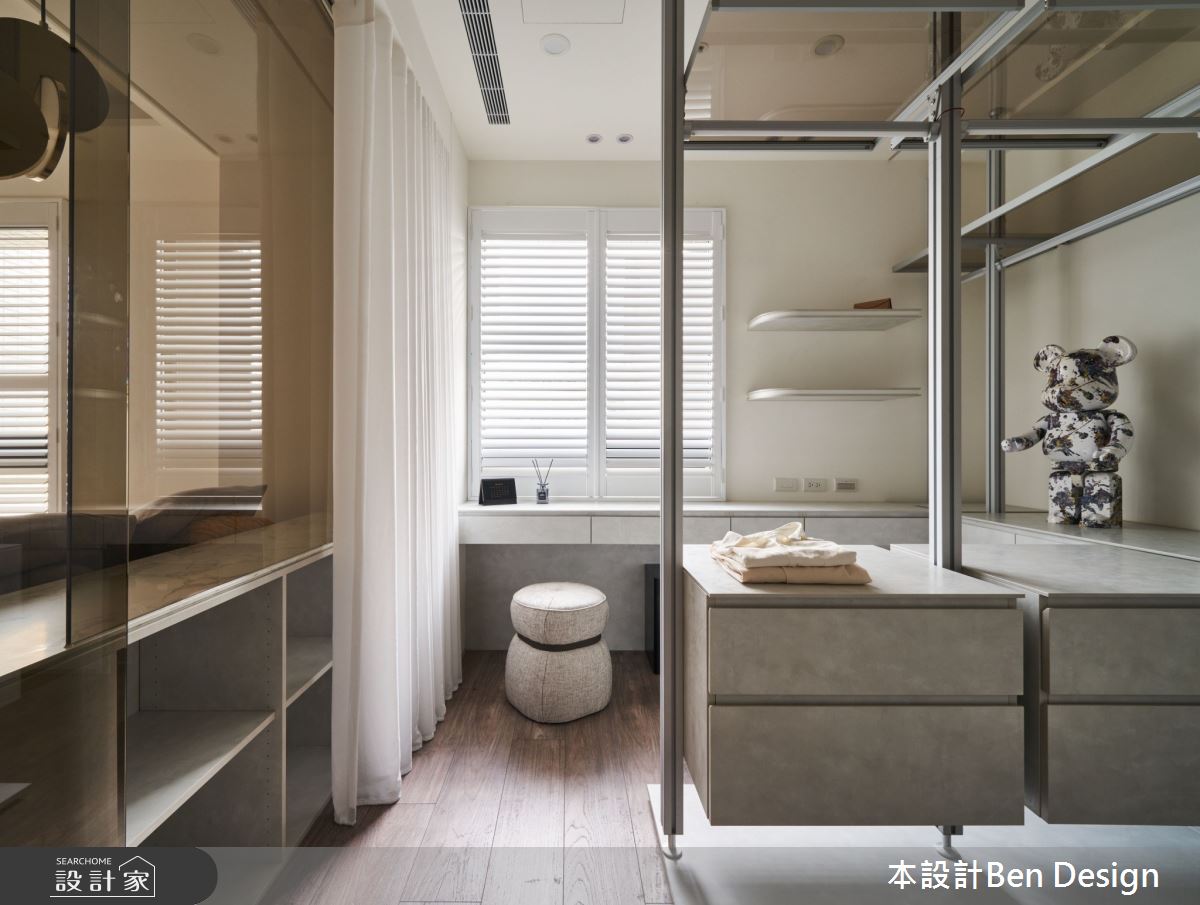 37坪中古屋(5~15年)＿侘寂風更衣間案例圖片＿本設計＿本設計_03之24