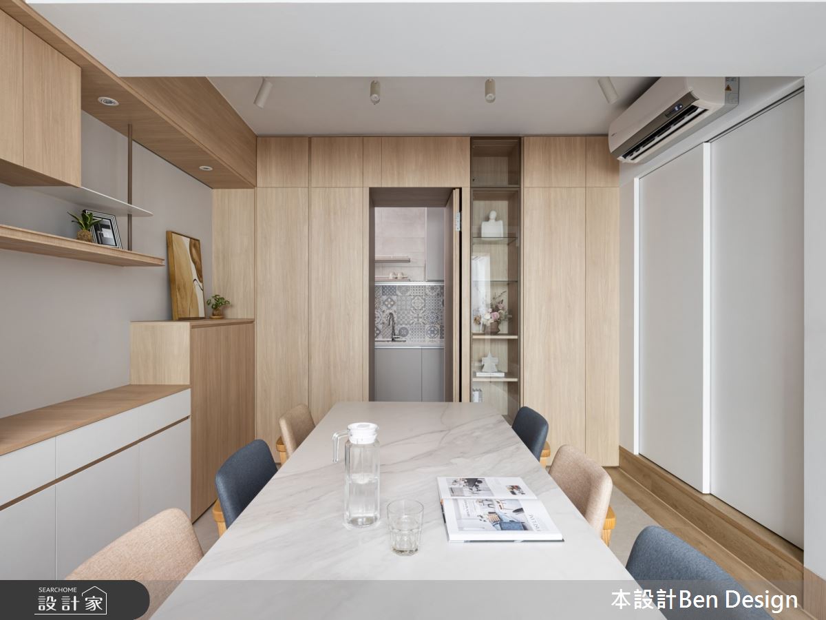 90坪老屋(31~40年)＿北歐風餐廳廚房案例圖片＿本設計＿本設計_04之13