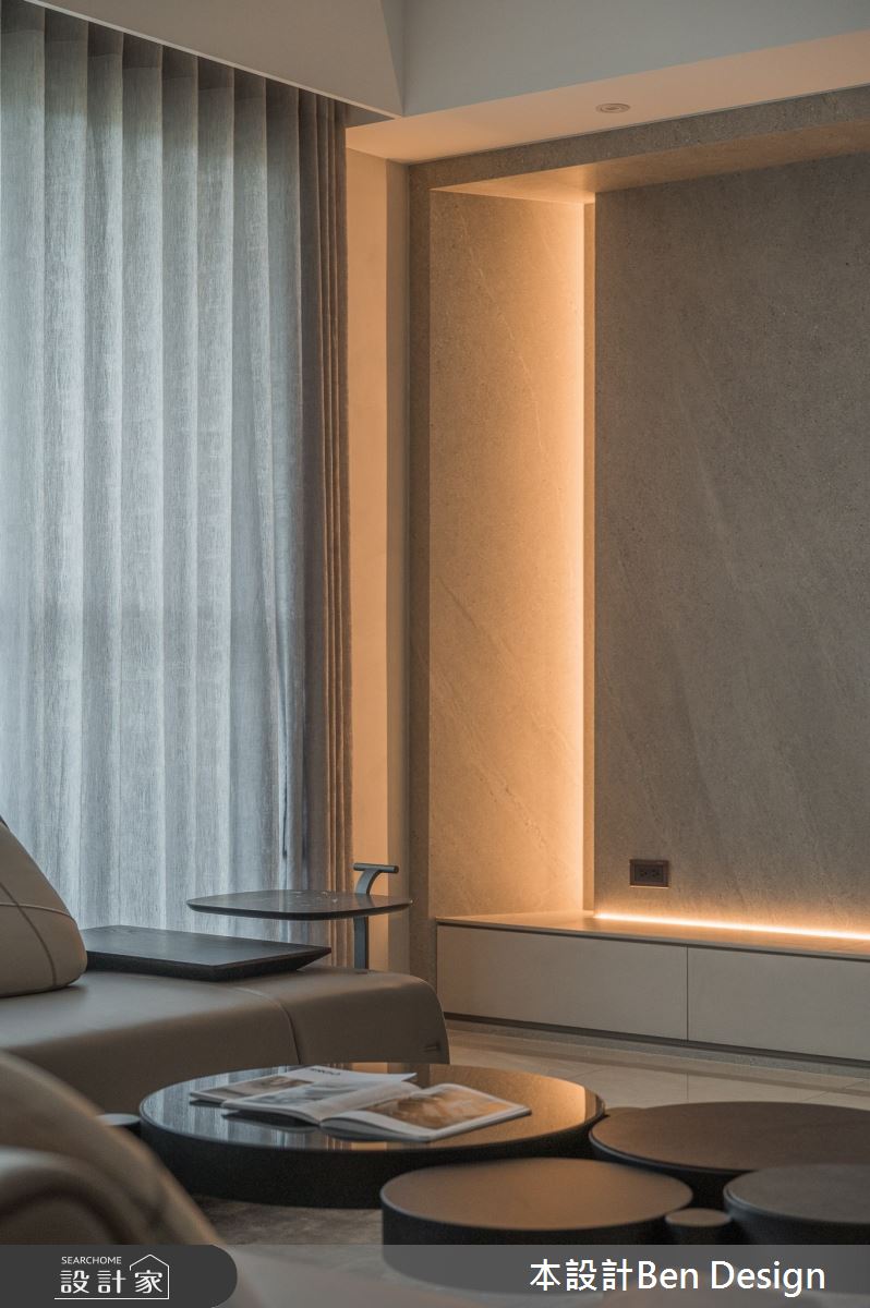 38坪新成屋(5年以下)＿現代輕奢風客廳案例圖片＿本設計＿本設計_05之14