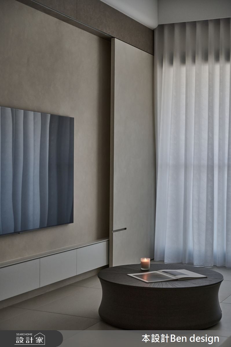 30坪新成屋(5年以下)＿侘寂風客廳案例圖片＿本設計＿本設計_06之17