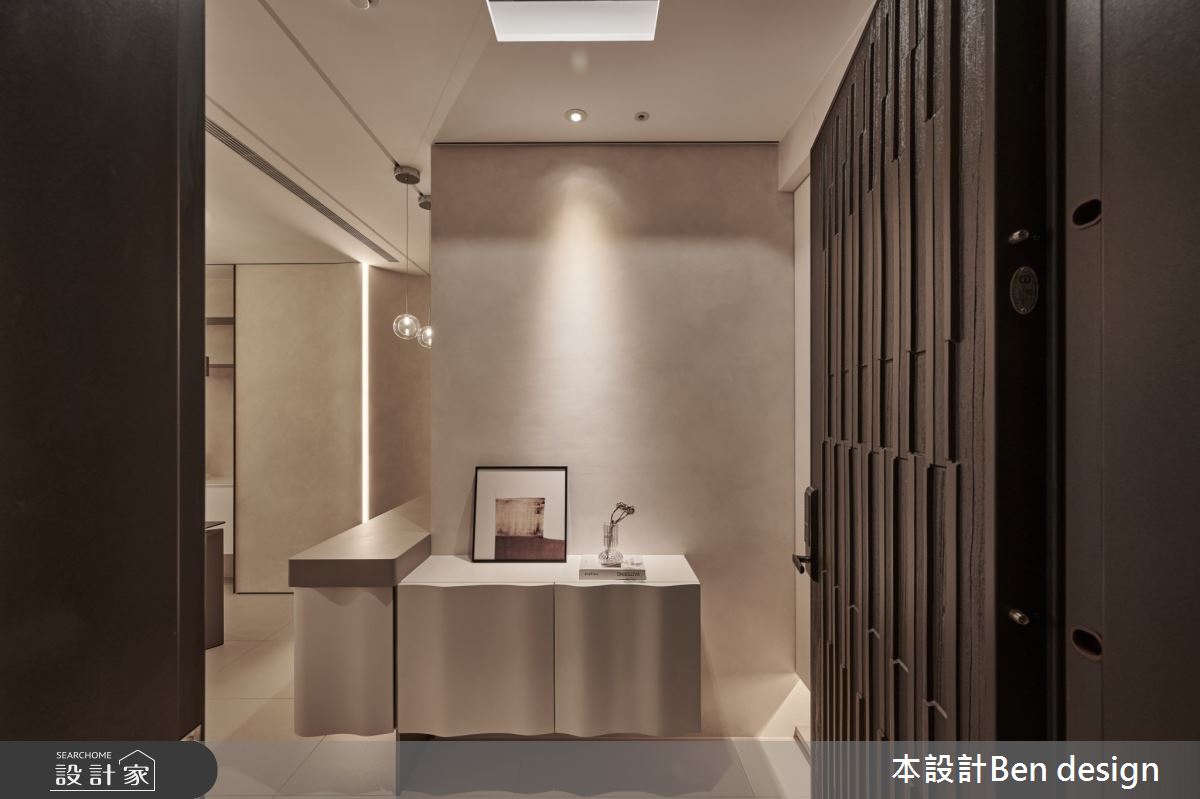 30坪新成屋(5年以下)＿侘寂風玄關案例圖片＿本設計＿本設計_06之1