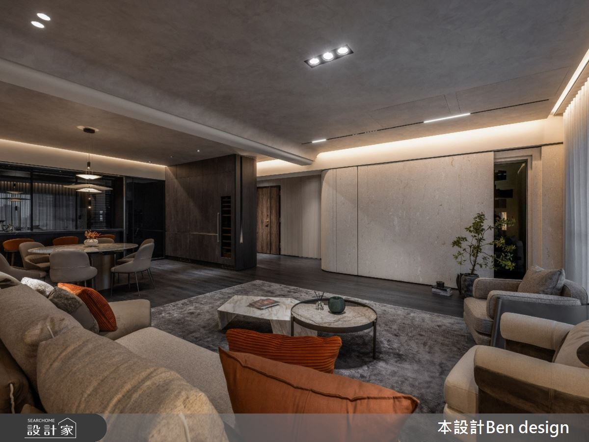 毛胚屋＿侘寂風客廳餐廳案例圖片＿本設計＿本設計_07之4