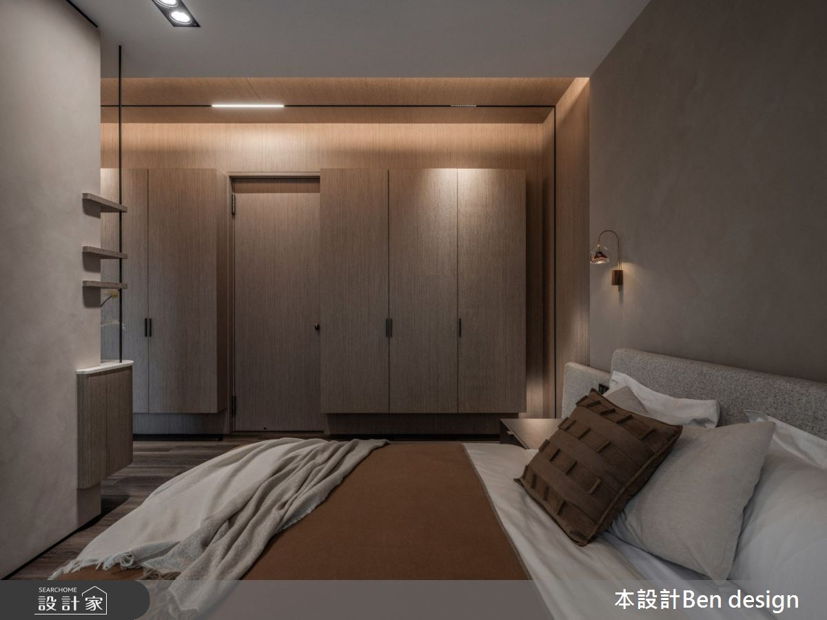 毛胚屋＿侘寂風臥室案例圖片＿本設計＿本設計_07之13