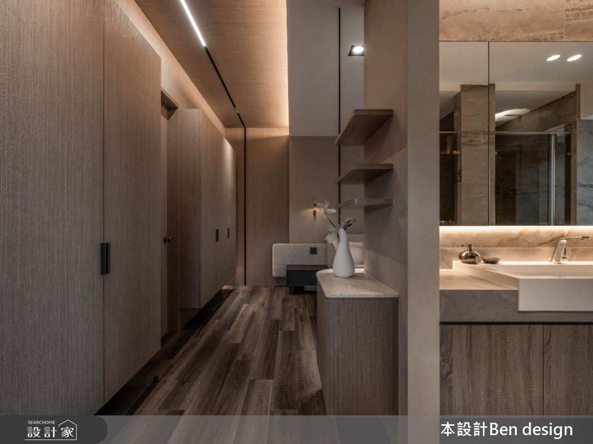 毛胚屋＿侘寂風臥室浴室案例圖片＿本設計＿本設計_07之12