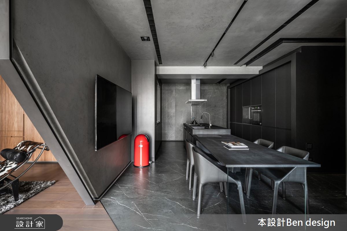 新成屋(5年以下)＿現代風餐廳廚房中島案例圖片＿本設計＿本設計_09之10