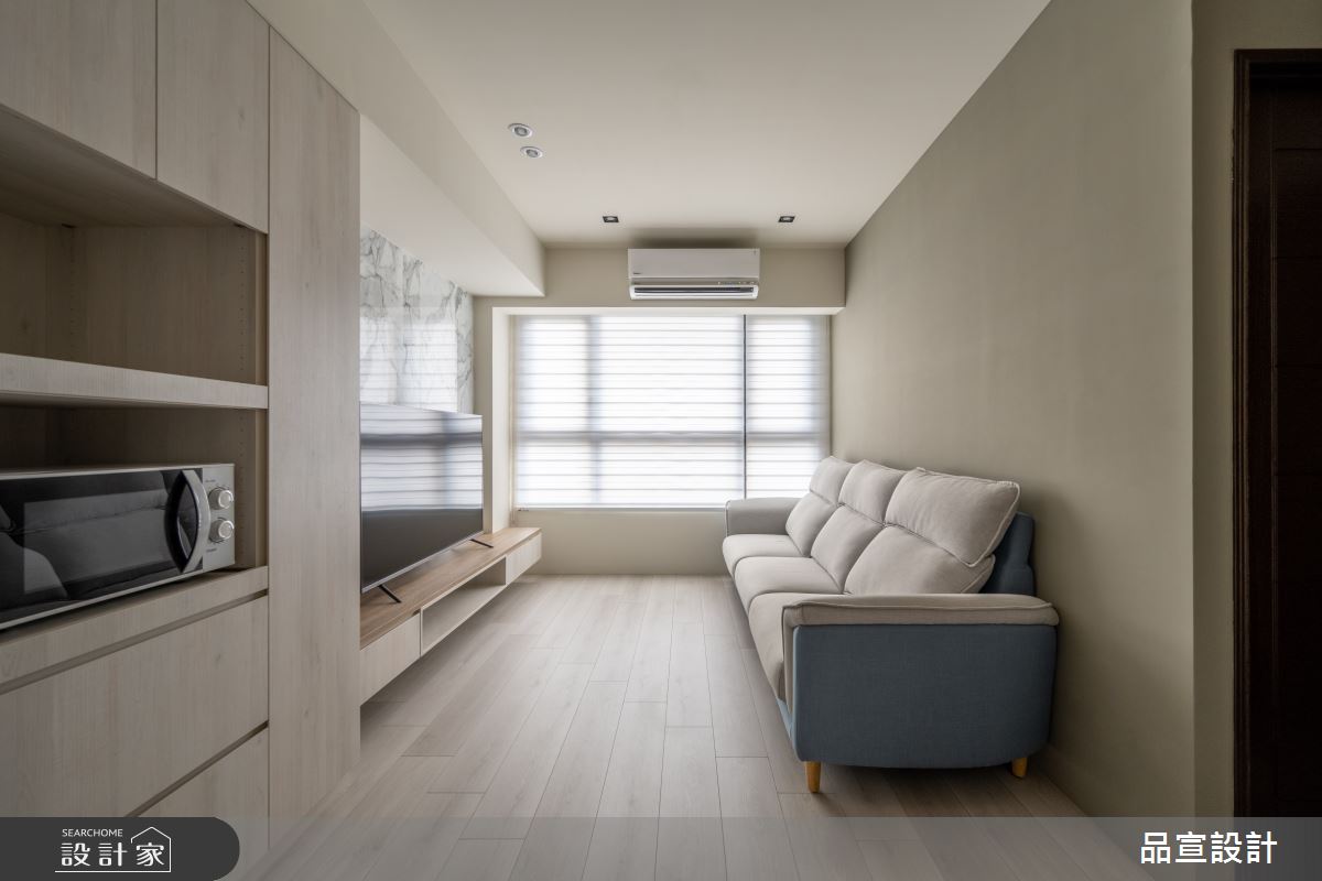 16坪新成屋(5年以下)＿簡約風客廳案例圖片＿品宣室內裝修設計＿品宣_歸心似箭之2