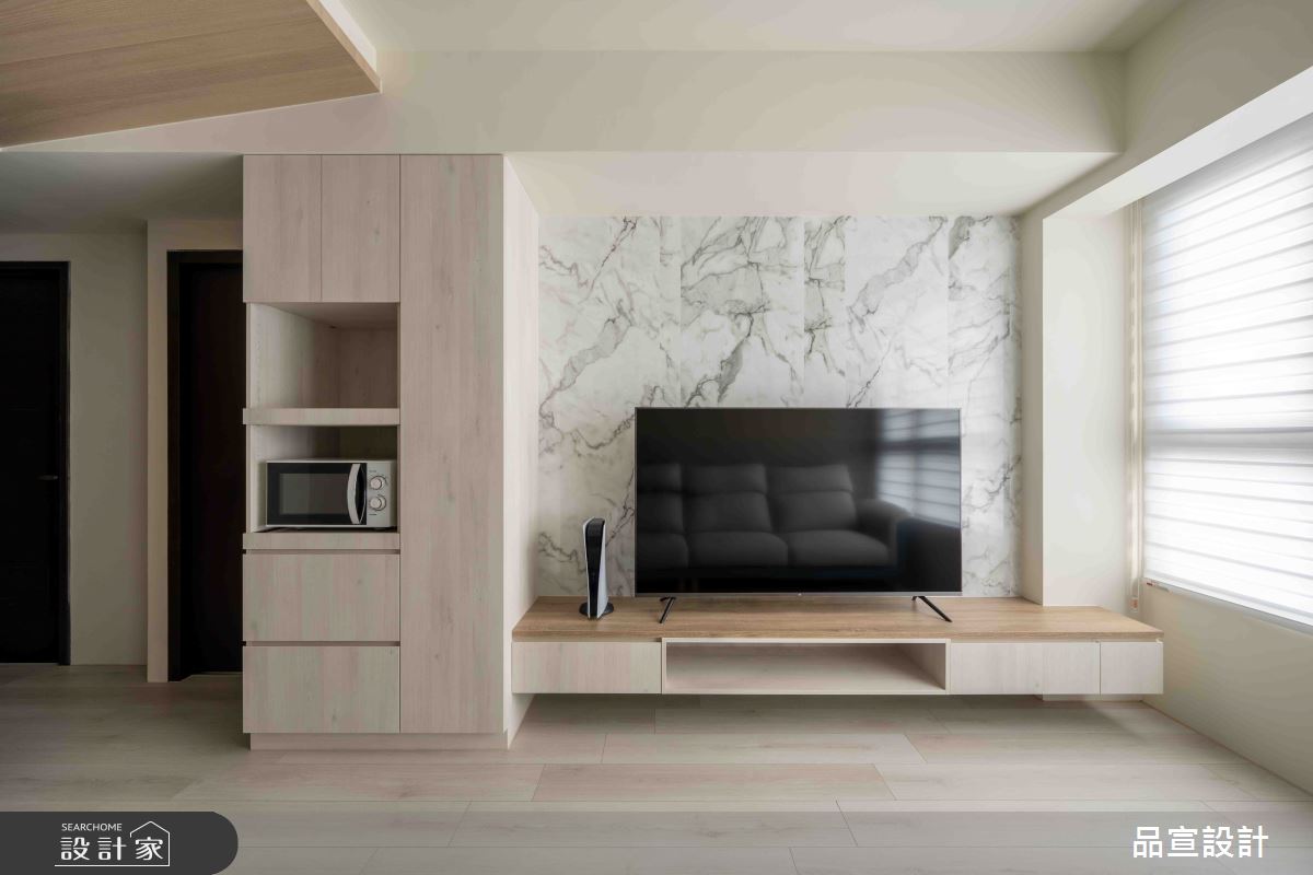 16坪新成屋(5年以下)＿簡約風客廳案例圖片＿品宣室內裝修設計＿品宣_歸心似箭之3
