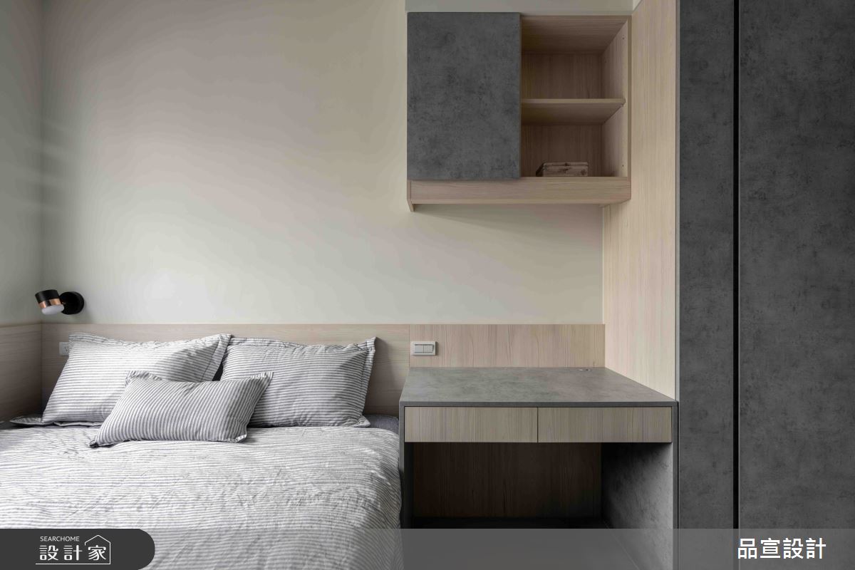 16坪新成屋(5年以下)＿簡約風臥室案例圖片＿品宣室內裝修設計＿品宣_歸心似箭之19