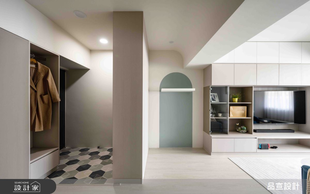 28坪老屋(31~40年)＿現代風玄關客廳案例圖片＿品宣室內裝修設計＿品宣_默年之7