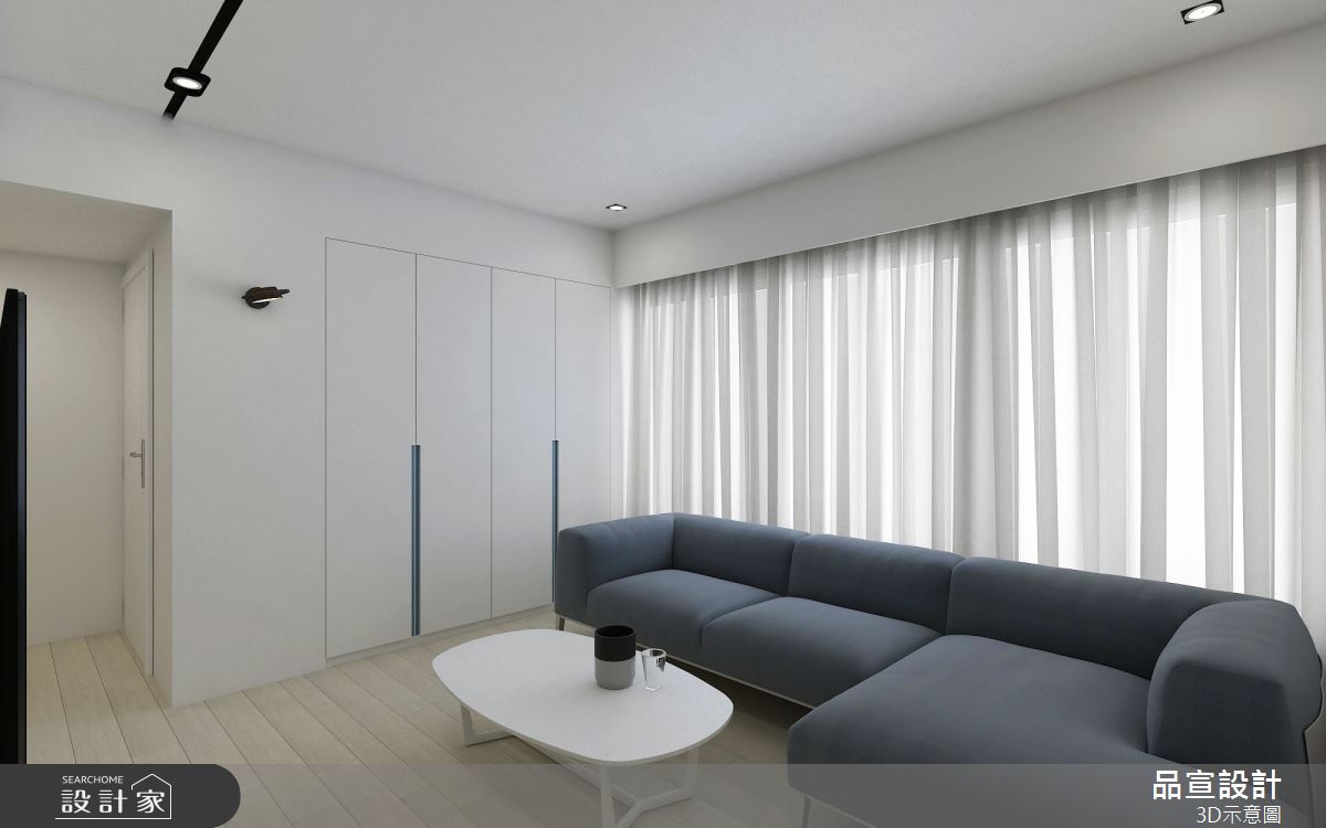 18坪老屋(16~30年)＿現代風客廳案例圖片＿品宣室內裝修設計＿品宣_原意之3