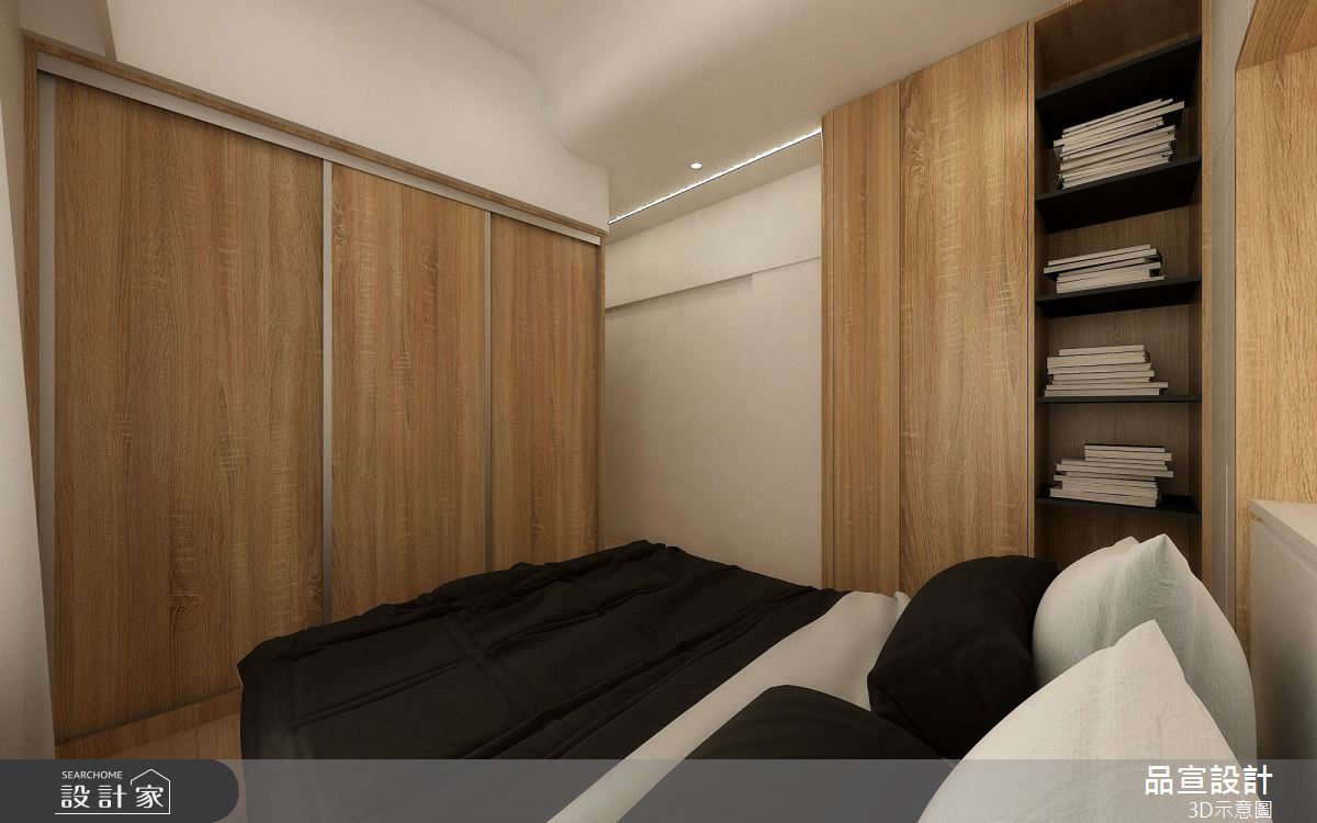 35坪老屋(16~30年)＿現代風臥室案例圖片＿品宣室內裝修設計＿品宣_湖恬之7
