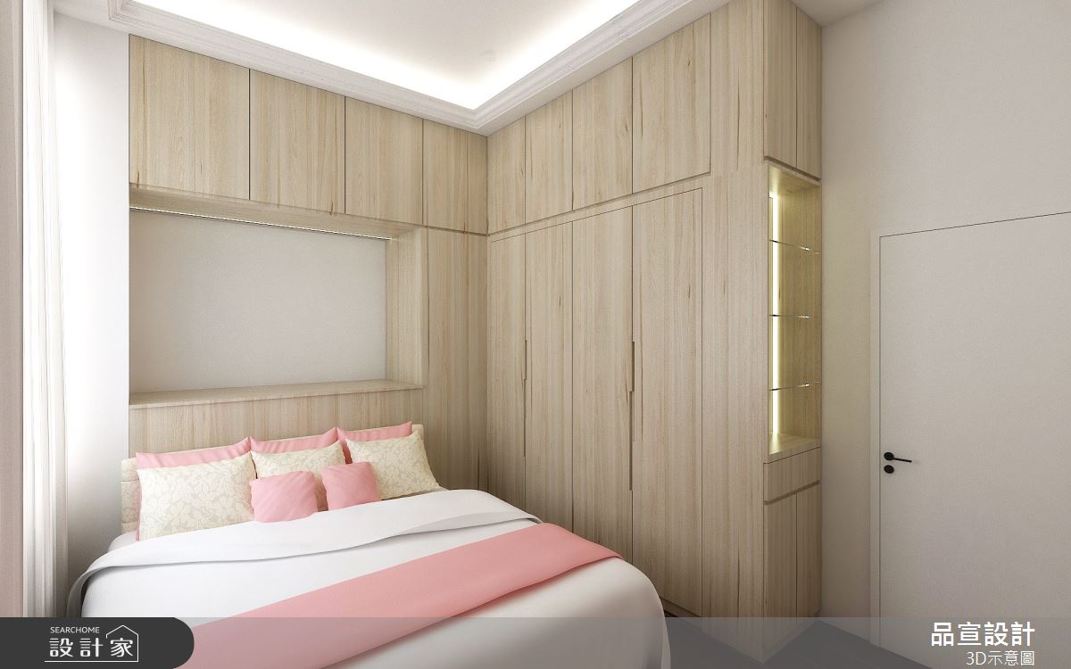 35坪老屋(16~30年)＿美式風臥室案例圖片＿品宣室內裝修設計＿品宣_湖渺之8