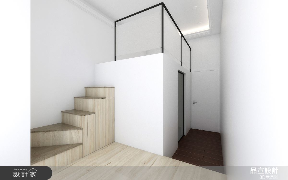 35坪老屋(16~30年)＿美式風臥室樓梯案例圖片＿品宣室內裝修設計＿品宣_湖渺之9