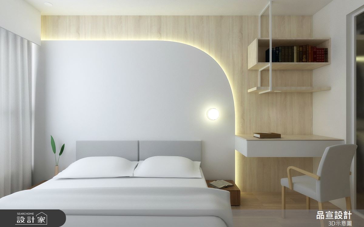 28坪老屋(16~30年)＿現代風臥室案例圖片＿品宣室內裝修設計＿品宣_貓寂之8