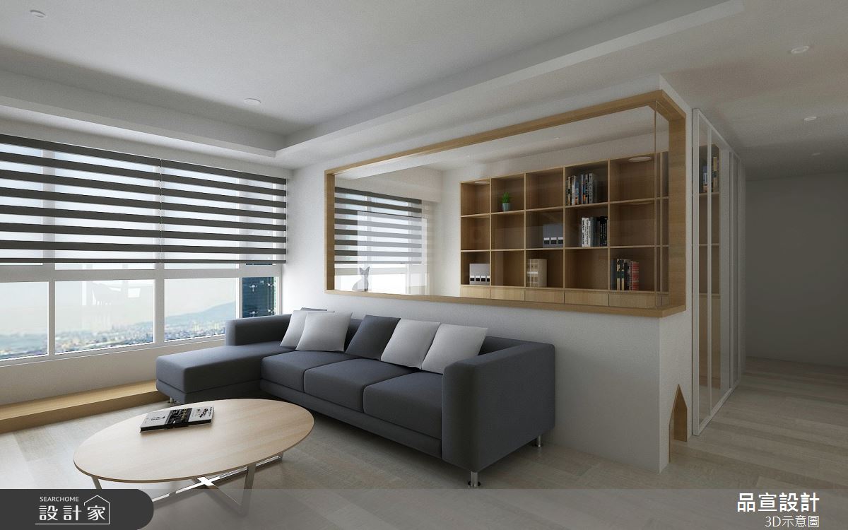 28坪老屋(16~30年)＿現代風客廳案例圖片＿品宣室內裝修設計＿品宣_貓寂之3